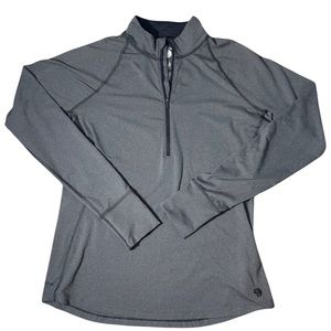 Mountain hardwear grey long sleeve sweatshirt with thumb holes